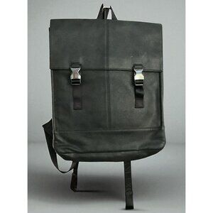 AX Armani Exchange Mens Black Backpack With Dual Straps & Buckle Closure